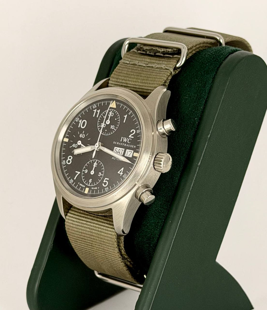 IWC Pilot Chronograph Full Set with Nato and Original Straps