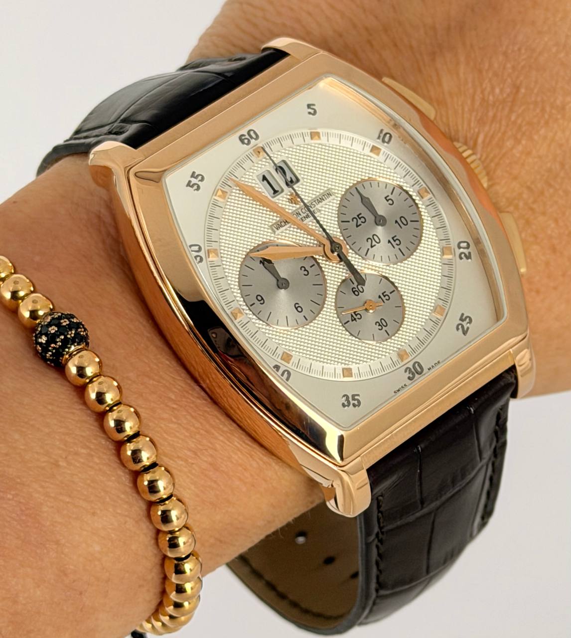 Vacheron Constantin Malte Tonneau Chronograph Vollset unpoliert XL Größe