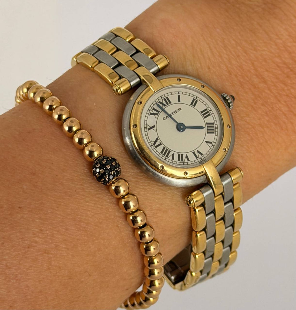 Cartier Panthère 3 Goldreihen nach Revision nur Uhr