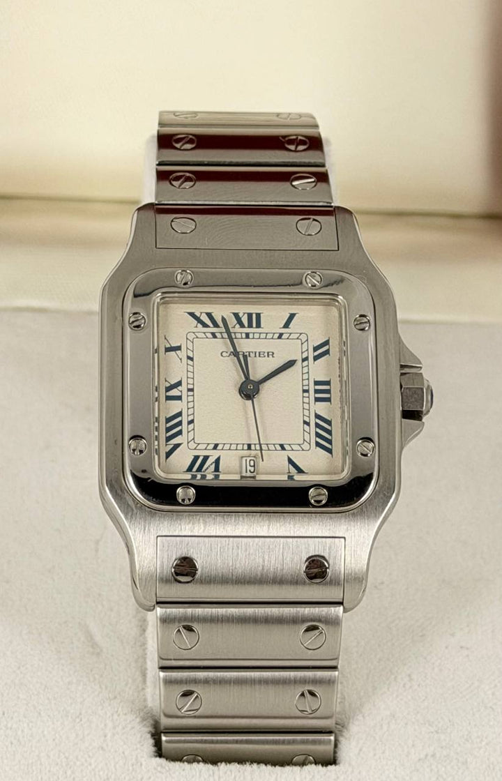 Cartier Santos Galbée Collectots Item Extra Full Set Mint Condition After Service