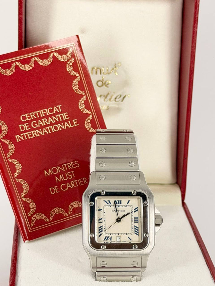 Cartier Santos Galbée Collectots Item Extra Full Set Mint Condition After Service