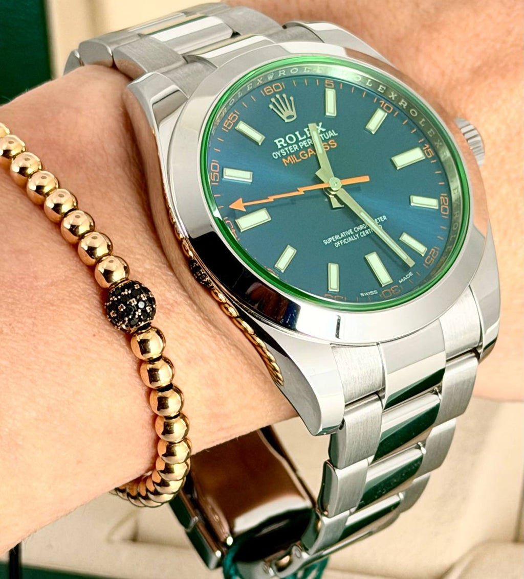 Rolex Milgauss Blau 2021 Neue Karte Unpoliert Komplettset EU