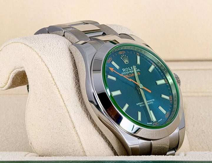 Rolex Milgauss Blue 2021 New Card Unpolished Full Set EU
