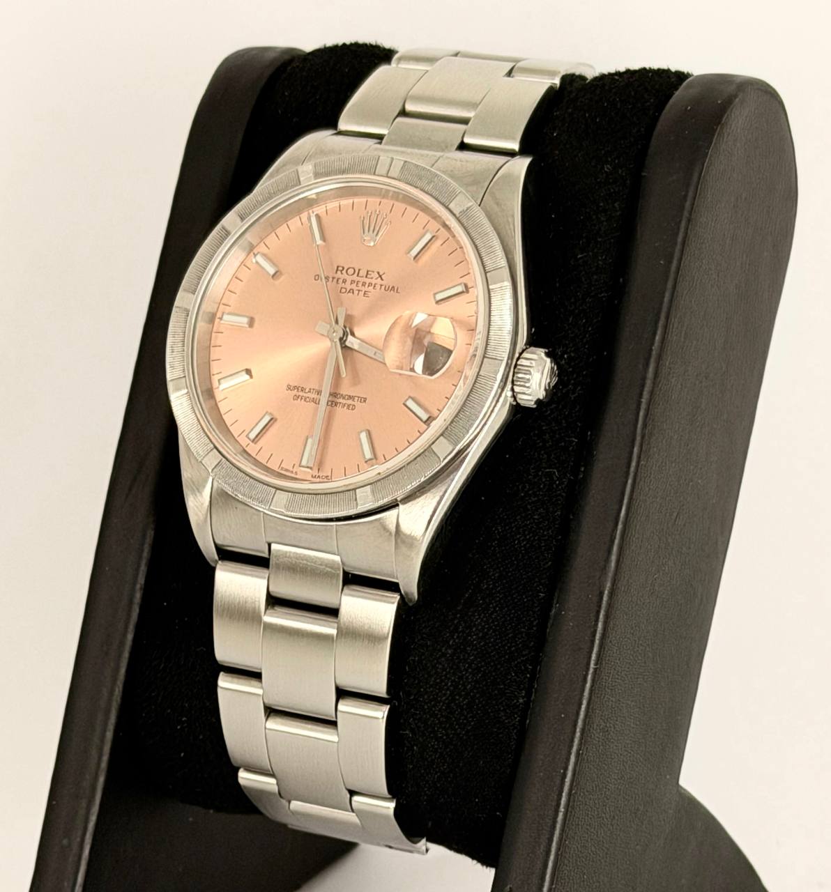 Rolex Oyster Perpetual Date „Solomon“ Zifferblatt, nur Uhr, nach Service, Seriennummer Y