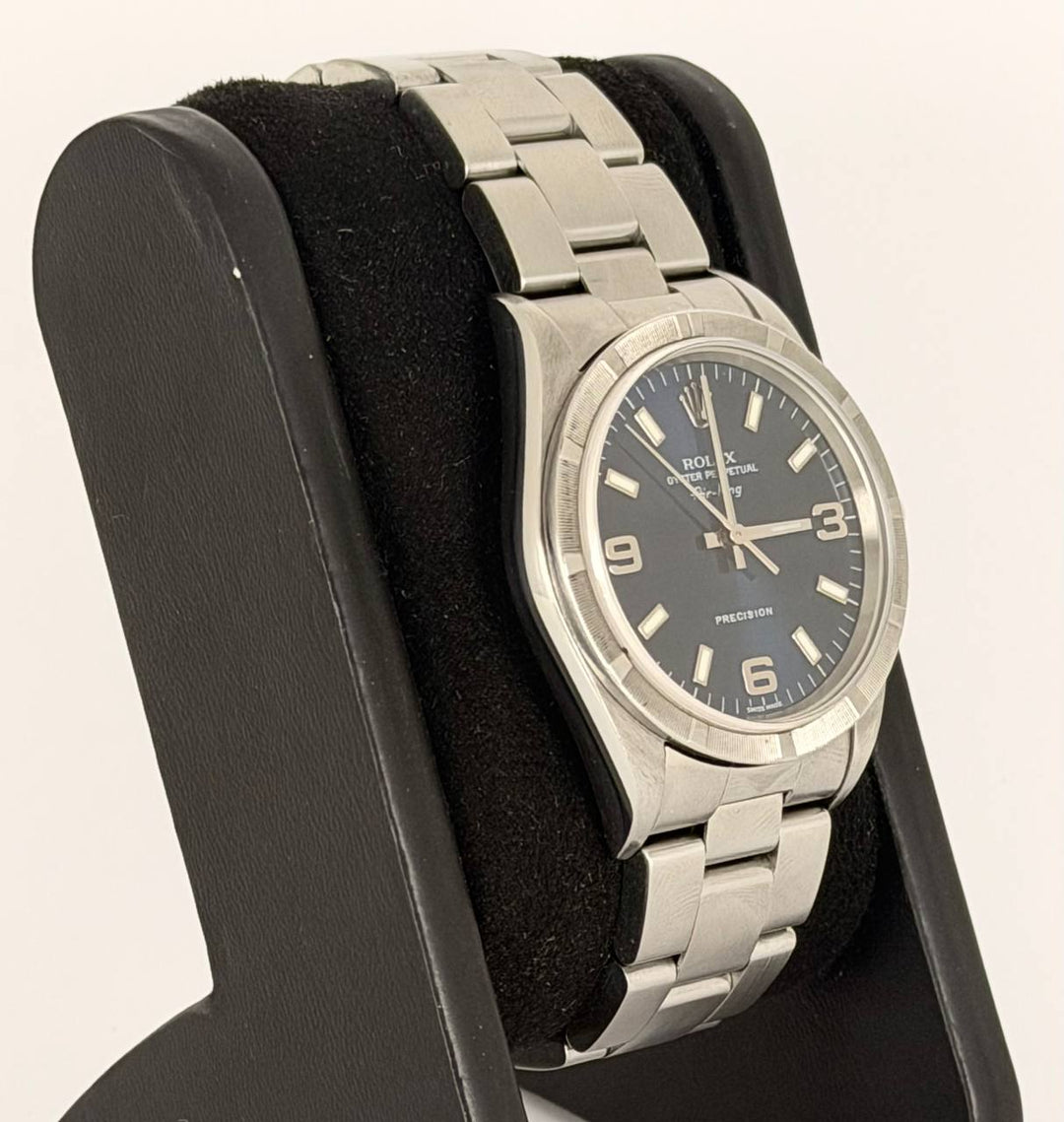 Rolex Oyster Perpetual Date Blue Dial Full Set Like New After Service Serial Y