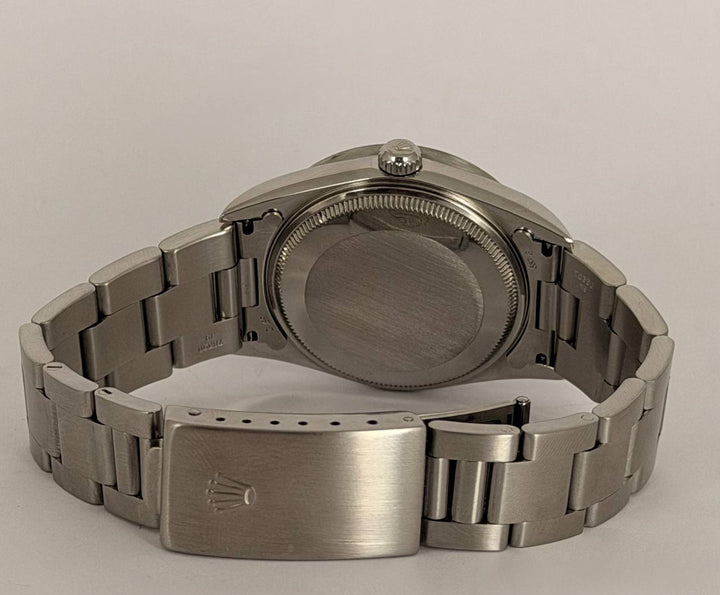 Rolex Oyster Perpetual Date Blue Dial Full Set Like New After Service Serial Y