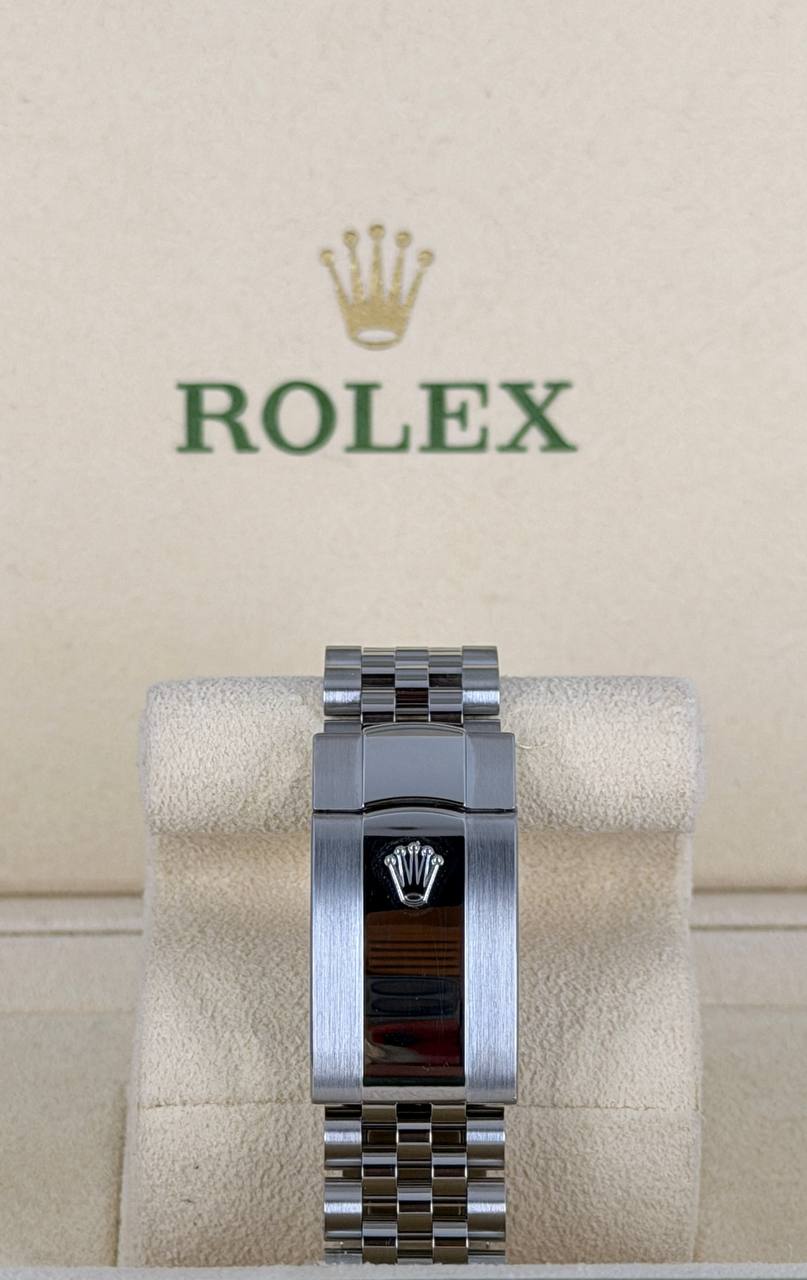 Rolex Datejust 41 Blue Stick Dial 2020 New Card Like new Jubille X White gold Bezel