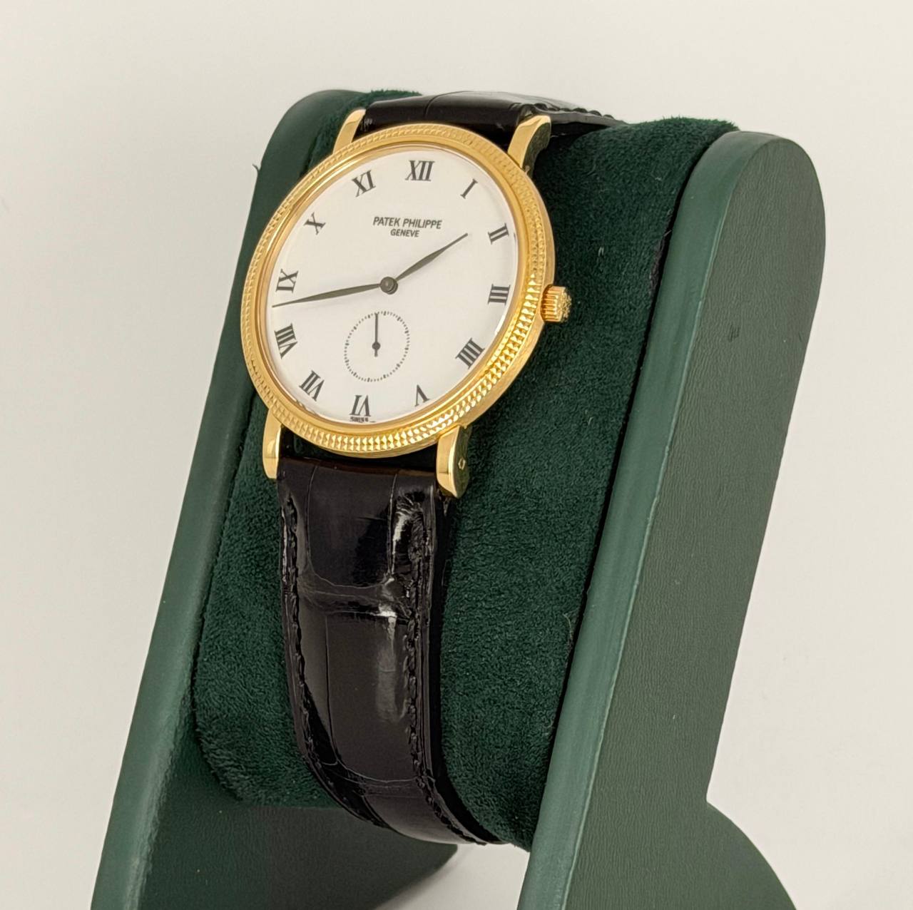Patek Philippe Calatrava mit Box und Papieren, 2 Armbänder verfügbar