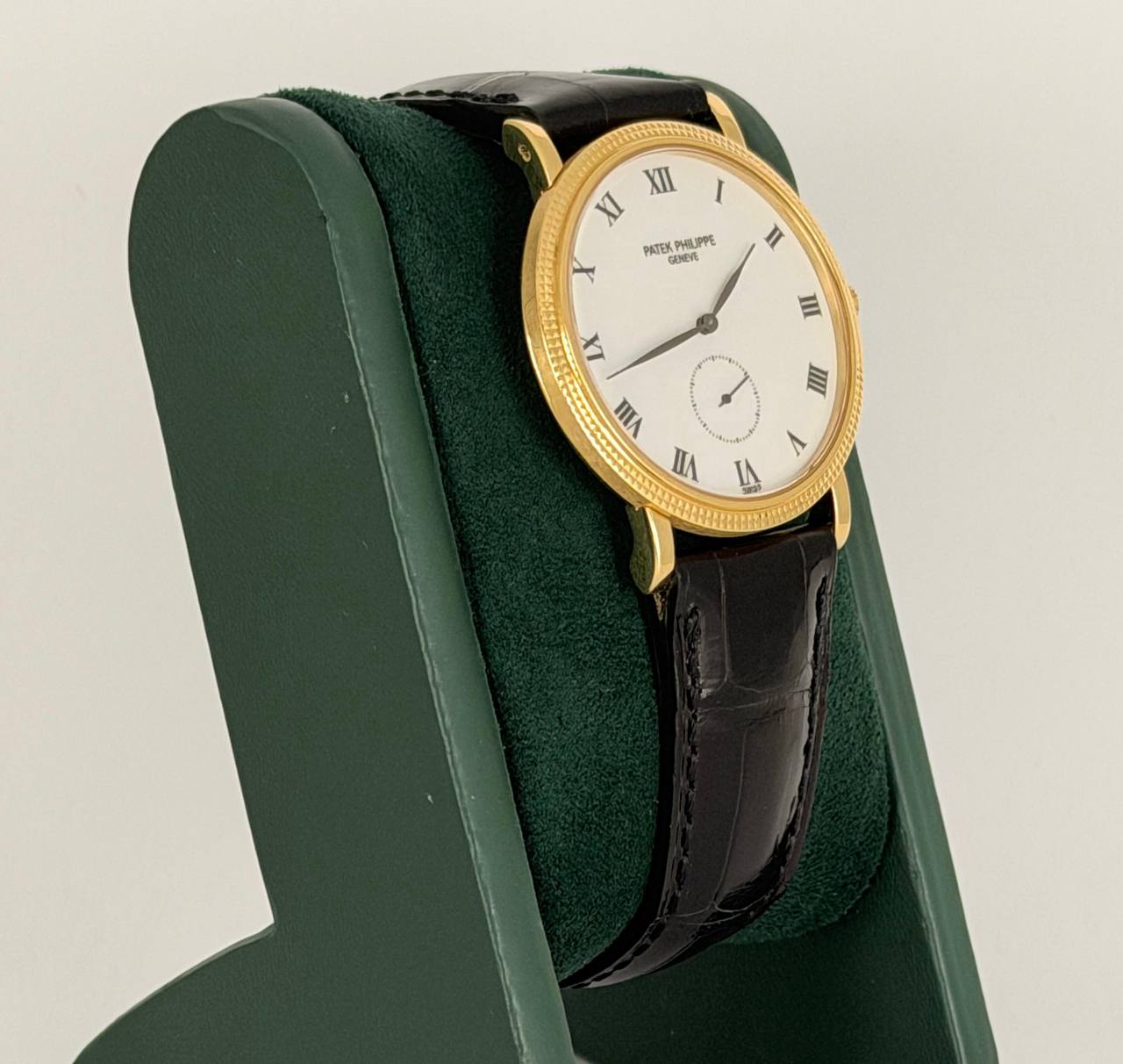 Patek Philippe Calatrava mit Box und Papieren, 2 Armbänder verfügbar