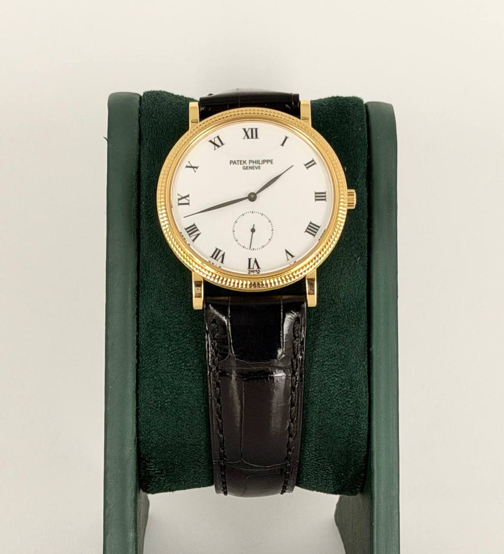 Patek Philippe Calatrava mit Box und Papieren, 2 Armbänder verfügbar