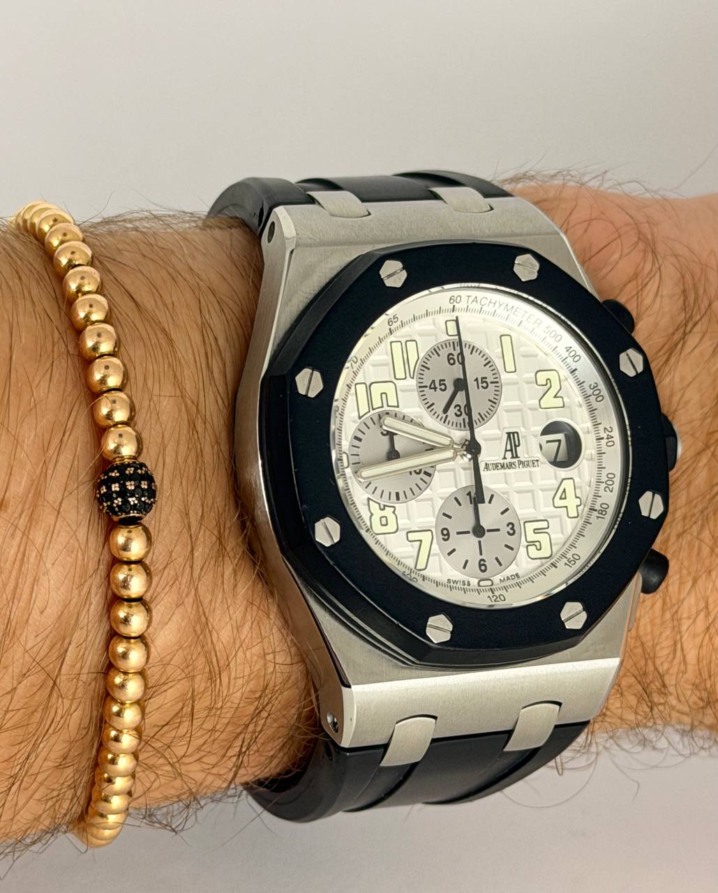 Audemars Piguet Royal Oak Offshore Chronograph Panda-Zifferblatt, sehr guter Zustand, bester Preis in der EU