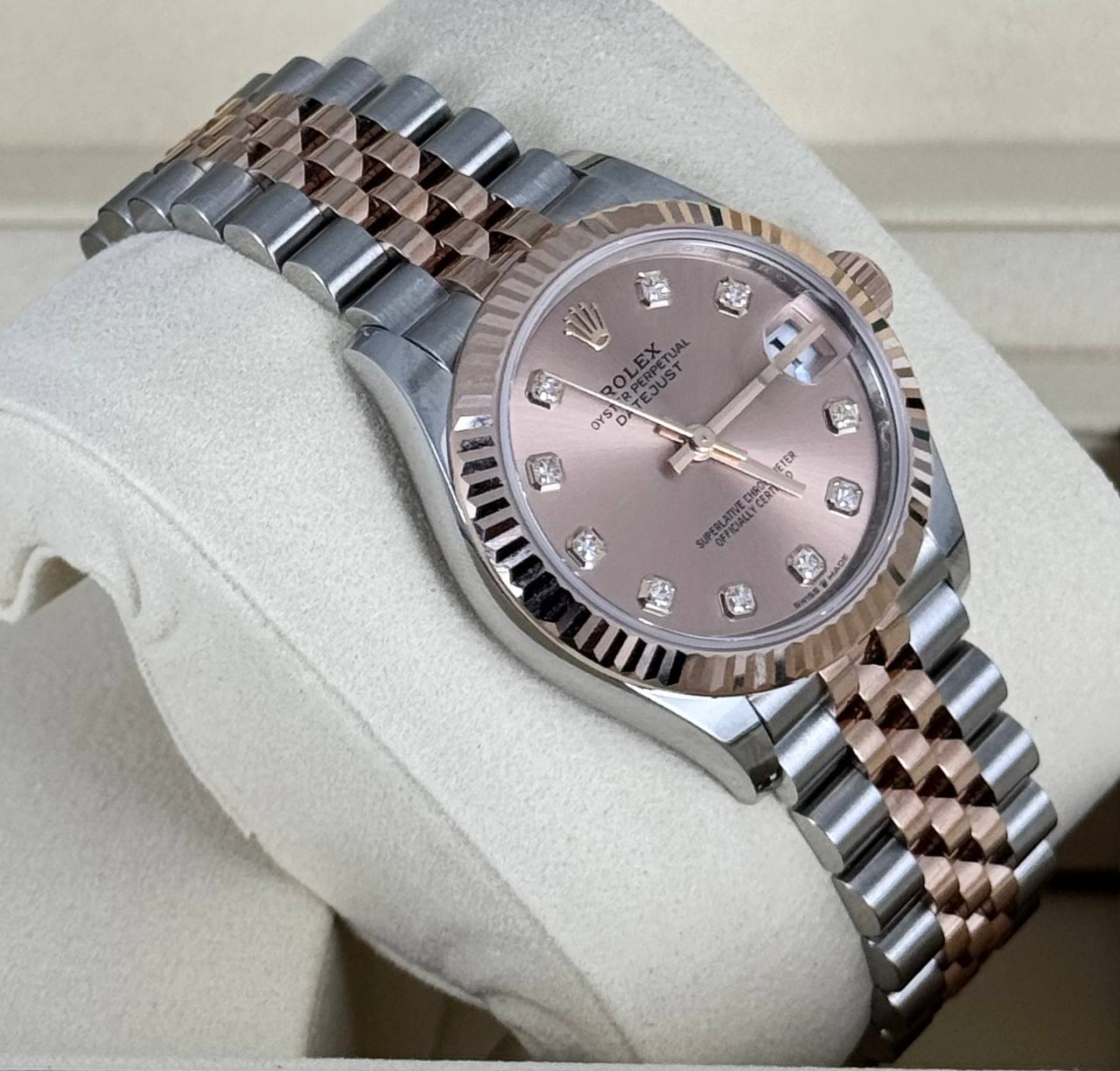 Rolex Datejust 31, Bicolor, mit Box und Papieren