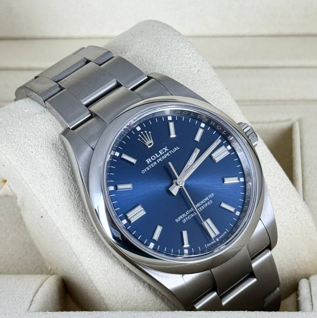 Rolex Oyster Perpetual 36, Blue Dial 2021  Like New