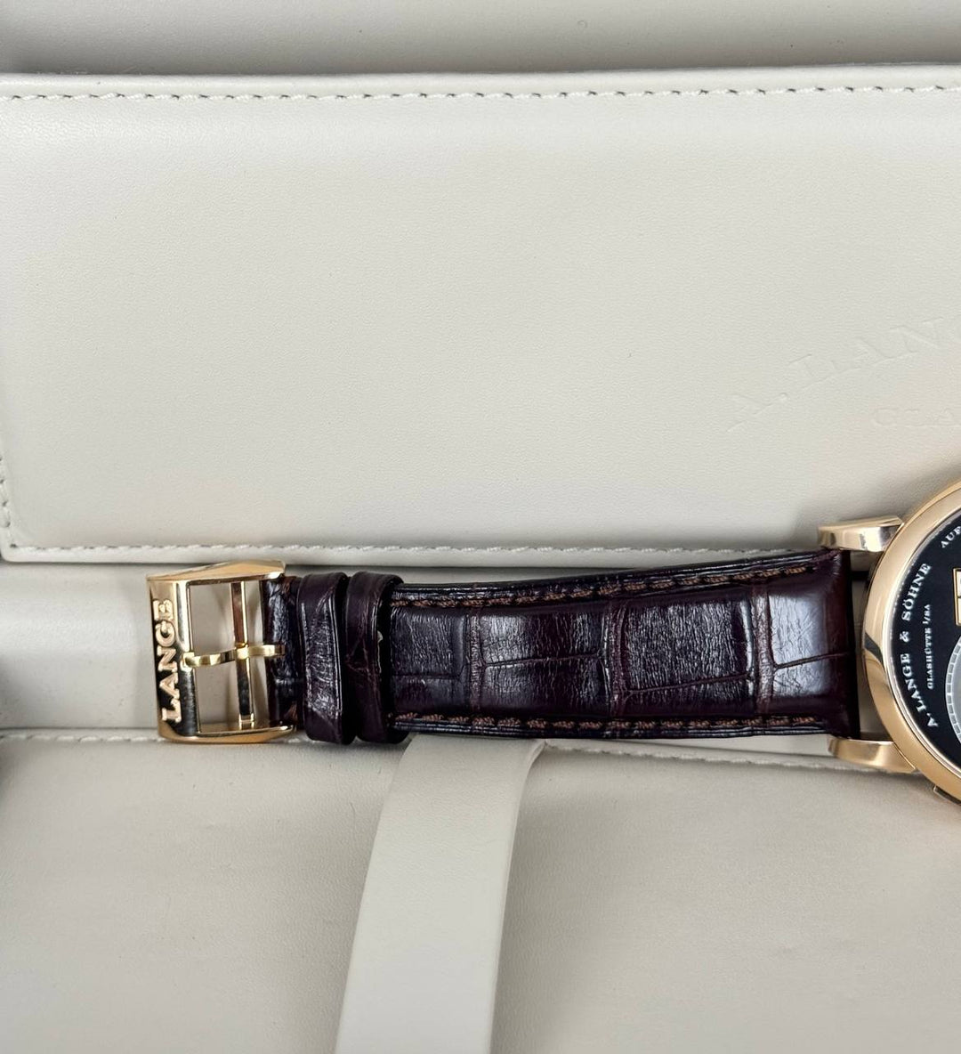 A. Lange & Sohne Grand Lange 1 with box and papers