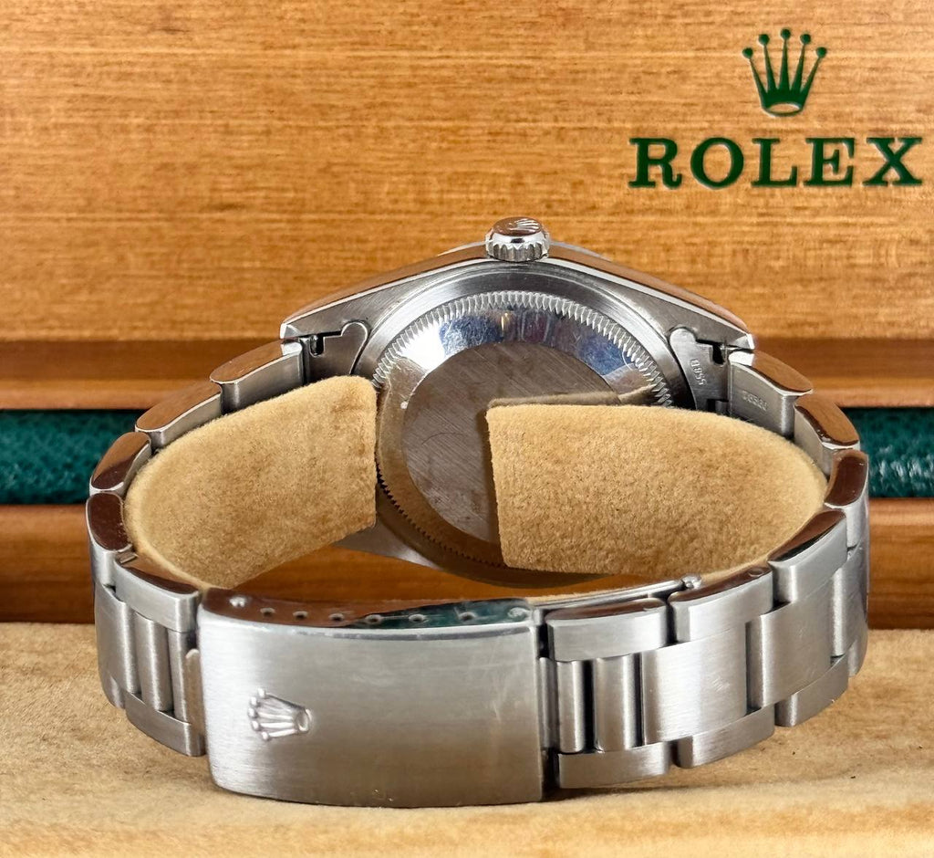 Rolex Datejust, blaues Zifferblatt, mit Box und Papieren