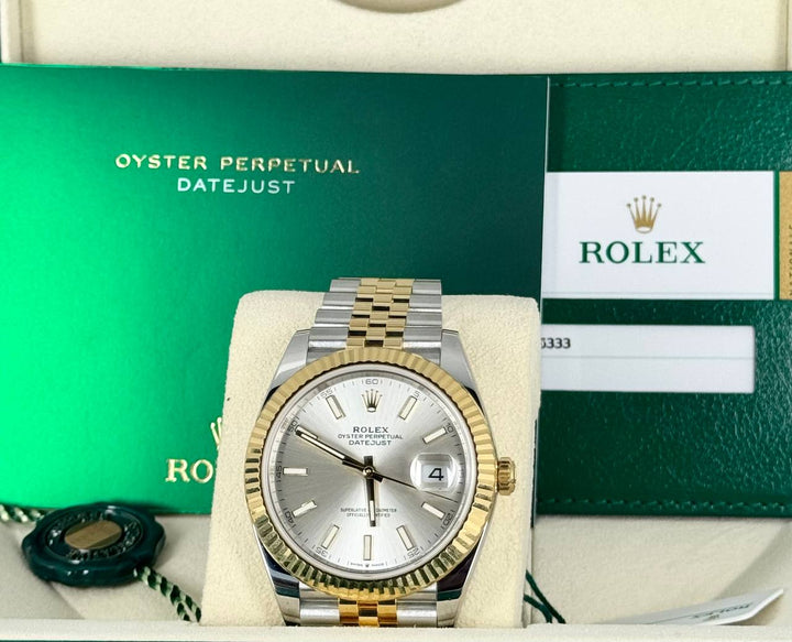 Rolex Datejust 41, Two Tone, with box and papers 126333