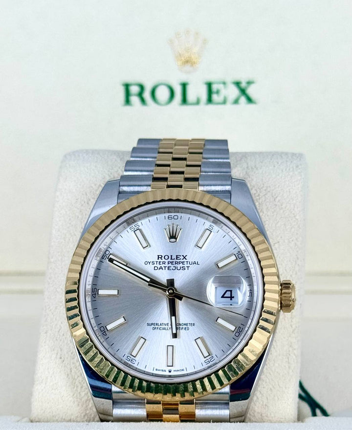 Rolex Datejust 41, Two Tone, with box and papers 126333