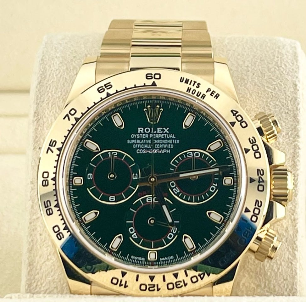 Daytona Cosmograph Green Dial 18K Yellow Gold