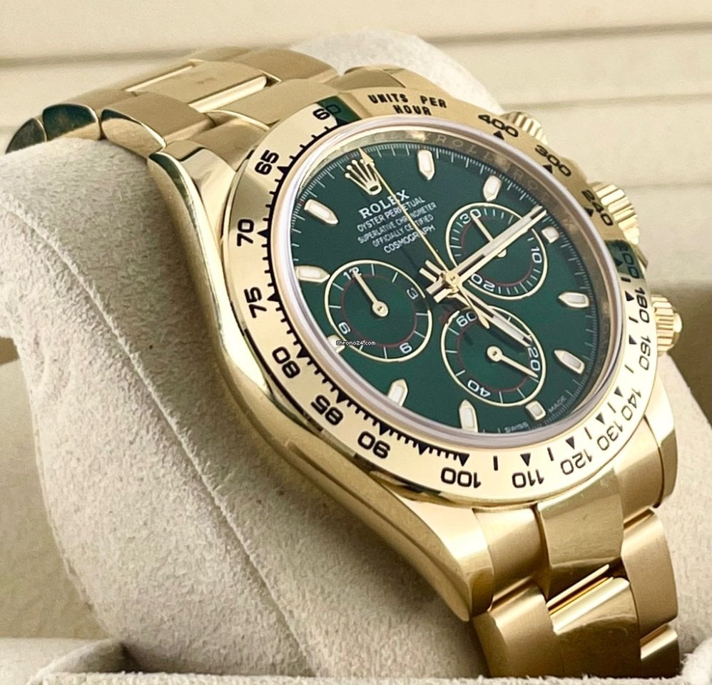 Daytona Cosmograph Green Dial 18K Yellow Gold