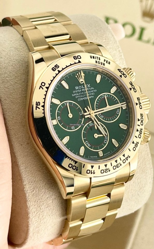 Daytona Cosmograph Green Dial 18K Yellow Gold