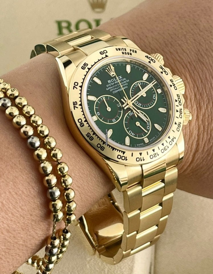 Daytona Cosmograph Green Dial 18K Yellow Gold